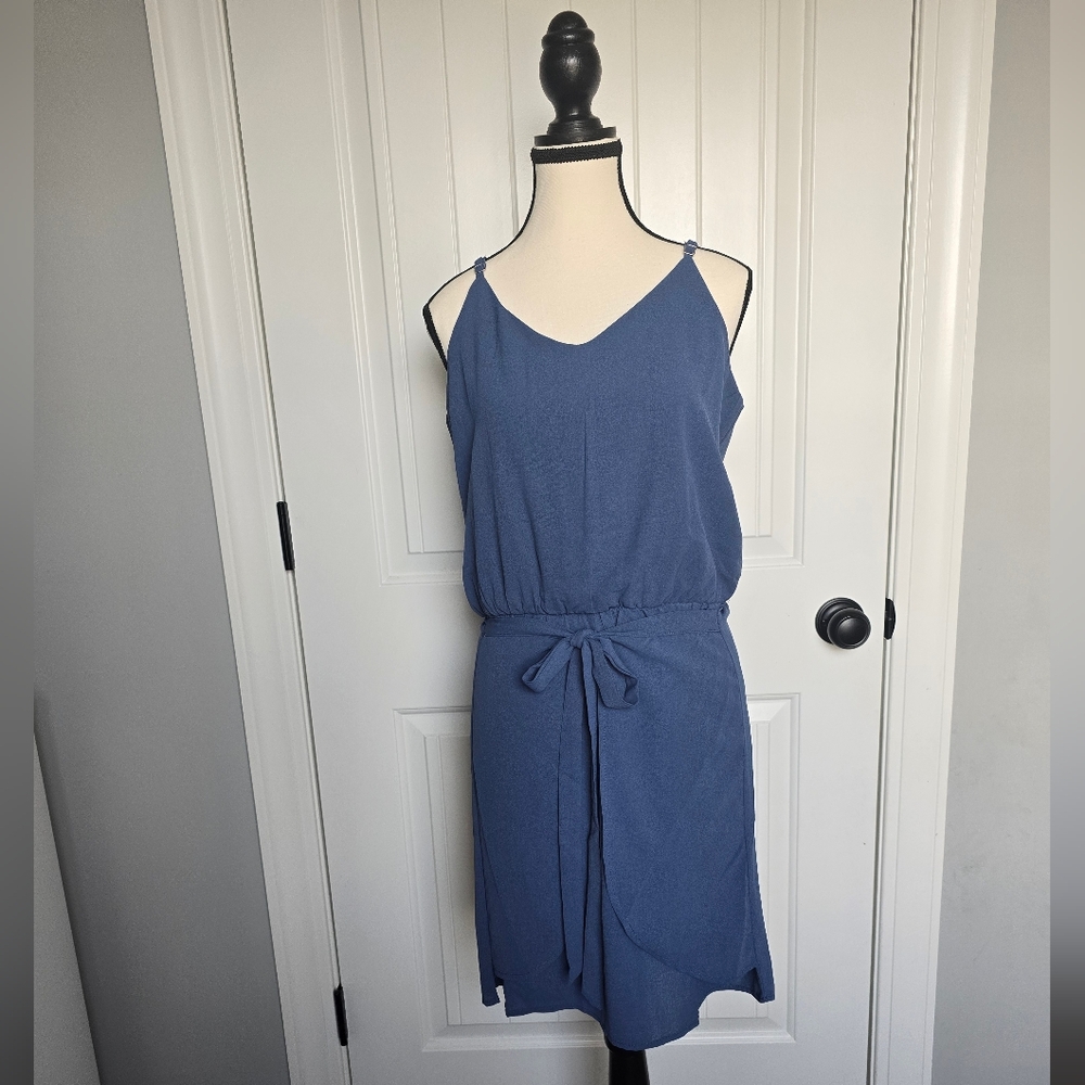 Grace Karin Mini Dress Blue Medium
